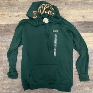 NWT Emerald Green Oversized Campus Pullover Hoodie from VS PINK